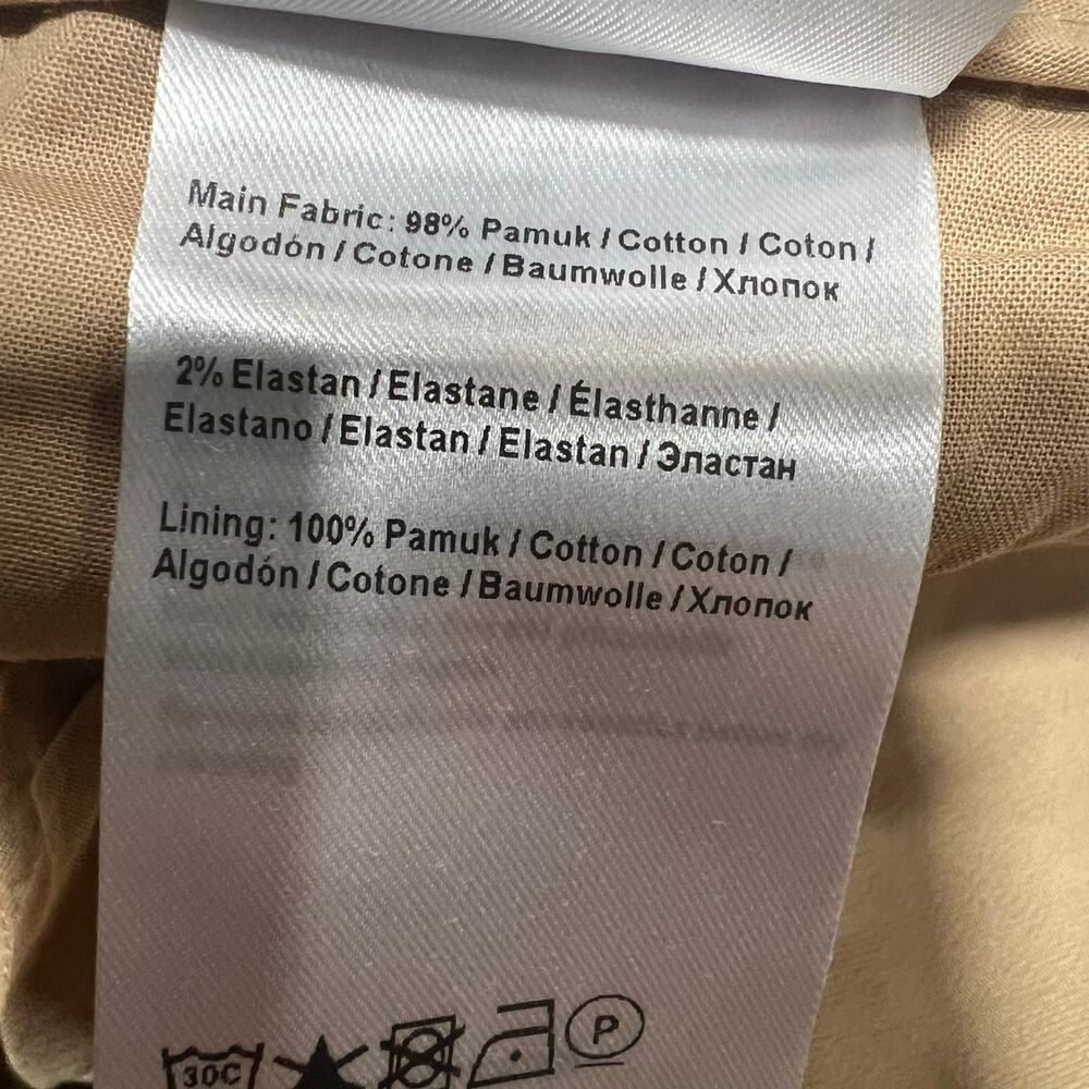 Women's Tan Straight Leg Pants - Picture 9 of 9